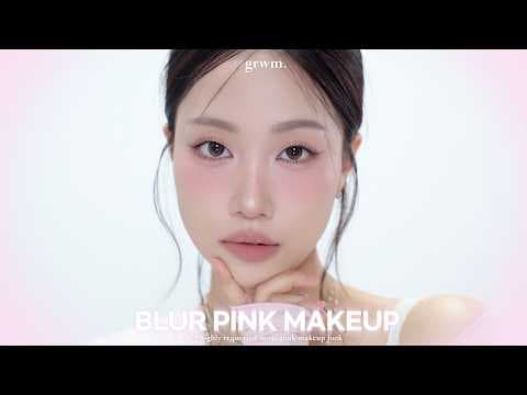 Minsco blurred pink makeup GRWM