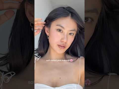 Soft muted pink makeup